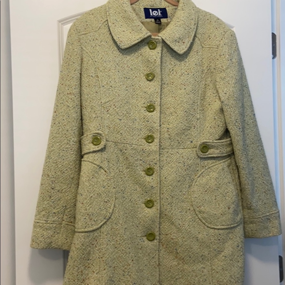 Lei Wool Lime Green Jacket. Warmer than you think! - Picture 1 of 7